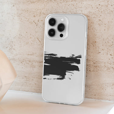 abstract design clear iPhone case