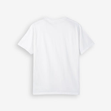 back view of white cotton tshirt