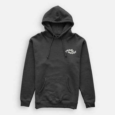 relaxed fit hoody black with logo on chest