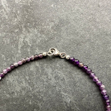 Amethyst Bead Necklace for men