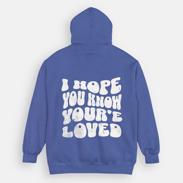 self care comfort colors hoody with positive affirmations 