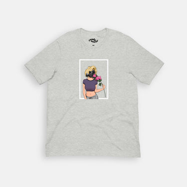 heather gray short sleeve shirt