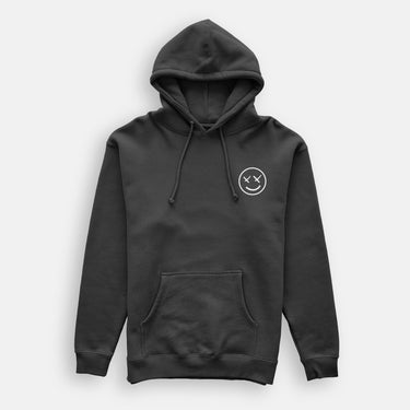 oversized hoody with x eyes smiley face