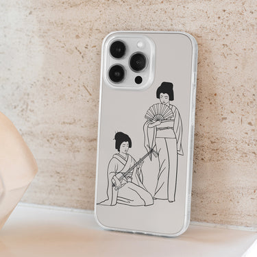 GEISHA IPHONE CLEAR CASE 14 pro