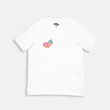 white shirt with cute graphics