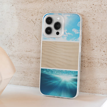 bright blue sky clear iPhone case