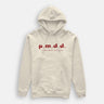 self care hoody letter graphic pmdd cream hoody kangaroo pocket