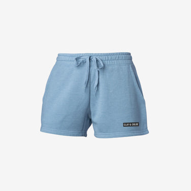 misty blue CLAY & CHLOE CALI WASH SHORTS 