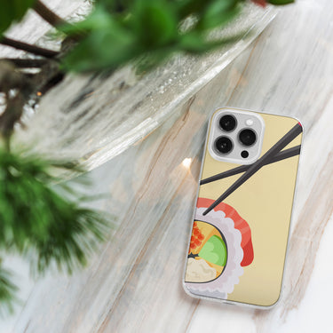 SUSHI and chopstick IPHONE CLEAR CASE