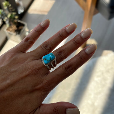 sterling silver and TURQUOISE RING
