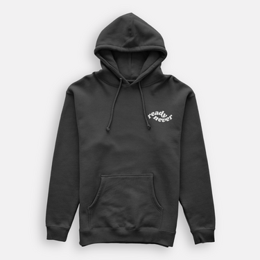 READY NEVER HOODIE black oversize kangaroo pocket