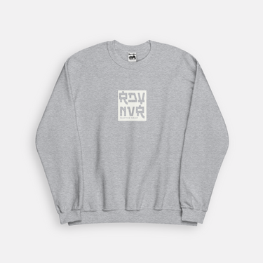 heather gray RDY NVR CREWNECK