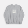 heather gray RDY NVR CREWNECK