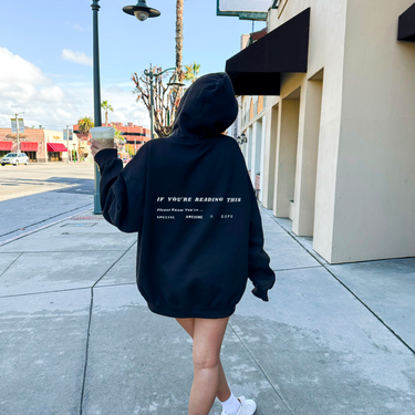 hoody with paragraph on the back, oversize hoody for women 