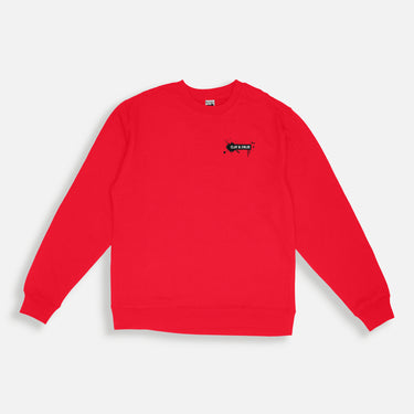 clay and Chloe logo red sweatshirt 