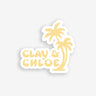 clay and Chloe palm trees sticker