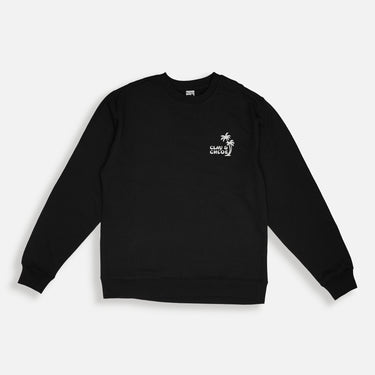 black sweatshirt clay and Chloe logo with palm