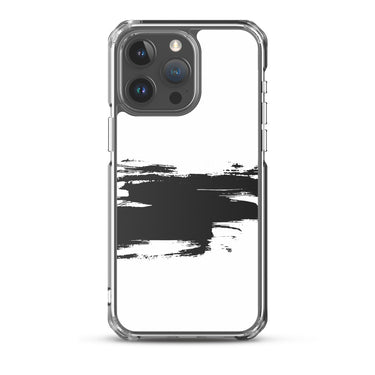 black and white minimalist clear iPhone case 15 pro