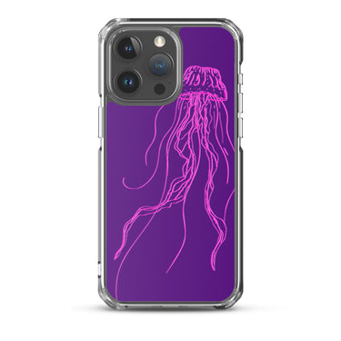 NEON JELLY fish IPHONE 13 pro CLEAR CASE