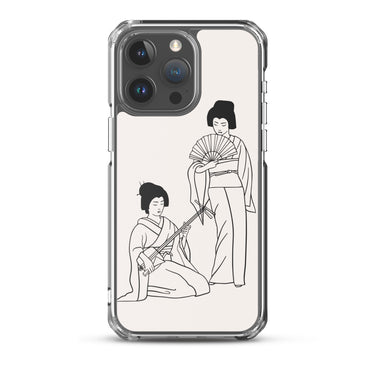 GEISHA IPHONE CLEAR CASE 15 pro max case