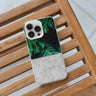 monstera plant clear iPhone case