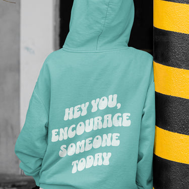 comfy hoody with sayings on the back