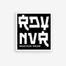 square shape sticker, rdy nvr inactive wear logo sticker, 