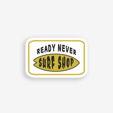 surf shop sticker