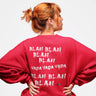 funny saying on the back of sweatshirt