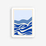 abstract ocean wave sticker