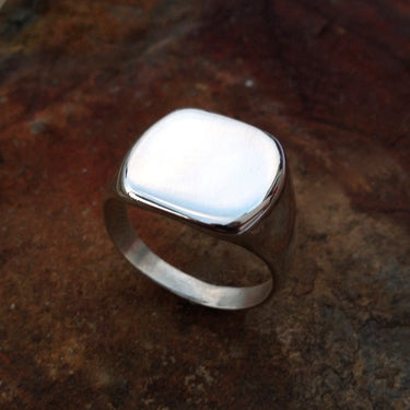 sterling silver signet ring 