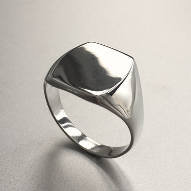 sterling silver signet ring for men