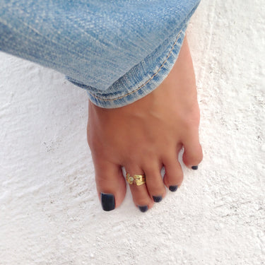 minimalist toe ring hand made