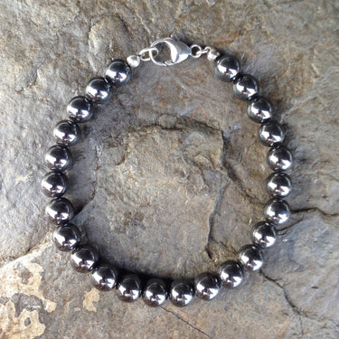 hematite bead bracelet for men