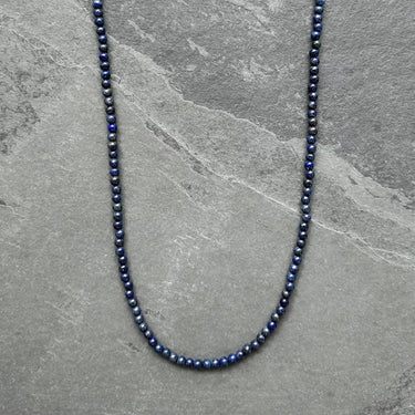 BEAD NECKLACE WITH LAPIS LAZULI