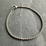 STERLING SILVER BOX CHAIN BRACELET