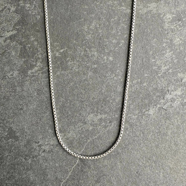 STERLING SILVER BOX CHAIN necklace