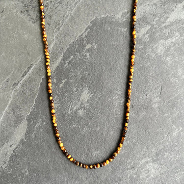 BEAD NECKLACE WITH TIGER’S EYE